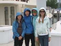 img_0224 Undaunted by rain, Claire, Bobbi, myself and Ayla head off to ride roller coaster (note: Dave is a fair weather rider). :-)